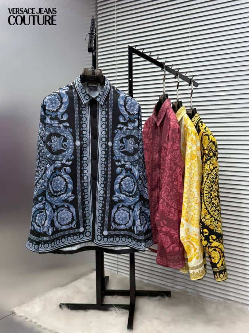 Versace Bandana Couture Box Pack Full Sleeves Shirt Navy