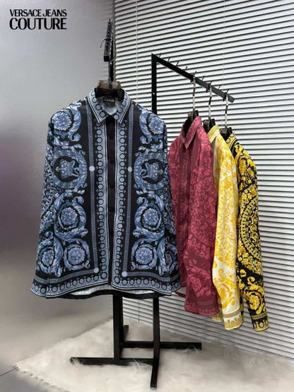 Versace Bandana Couture Box Pack Full Sleeves Shirt Navy