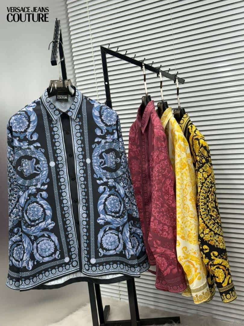 Versace Bandana Couture Box Pack Full Sleeves Shirt Navy