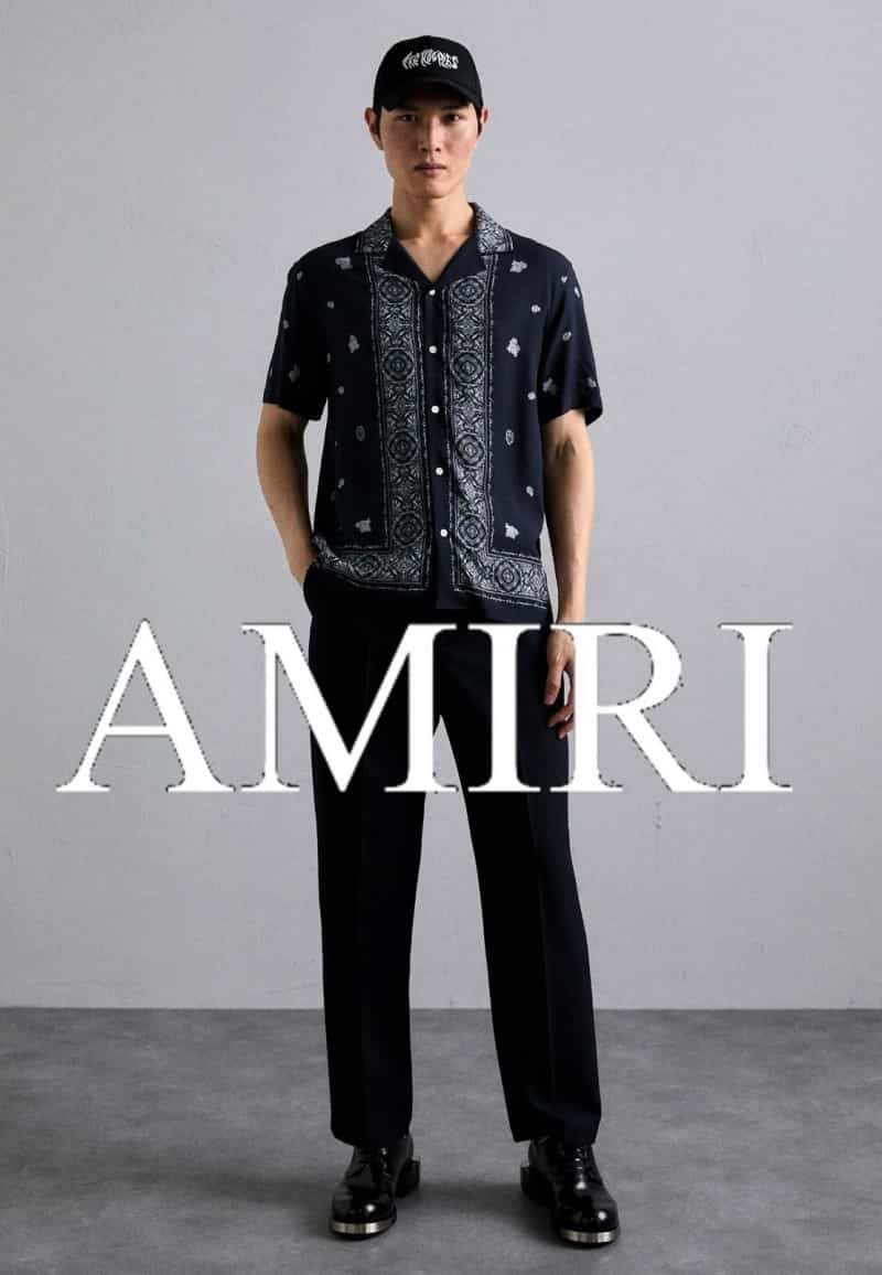 Amir_i Imported Half Sleeves Shirt Black