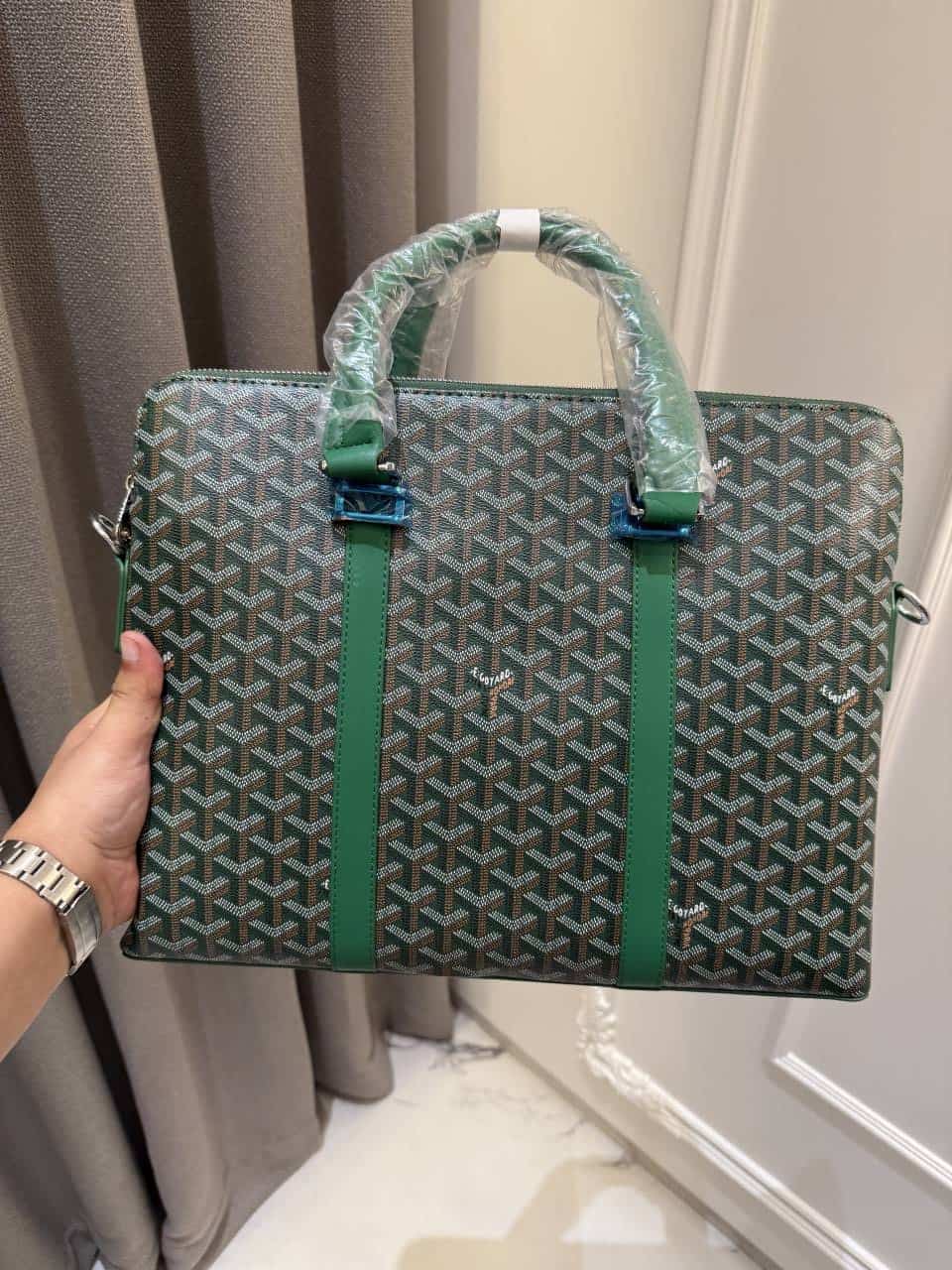 Goyard Premium Monogram Laptop Bag