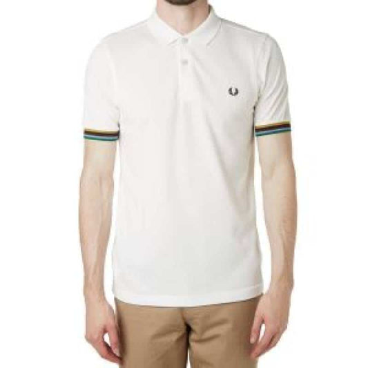 Fred Perry Chest Logo Polo T-shirt White