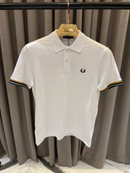 Fred Perry Chest Logo Polo T-shirt White