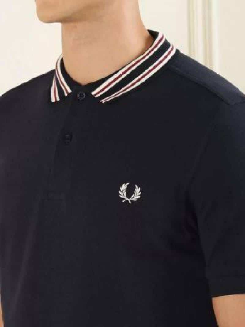 Fred Perry Chest Logo Polo T-shirt Black