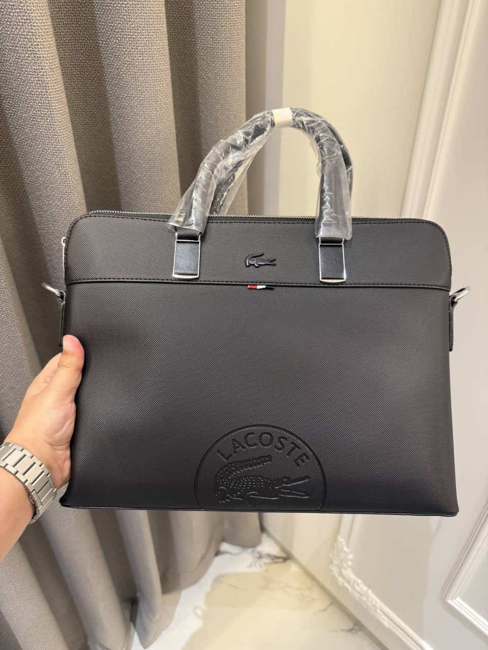 Lacost_e Premium Laptop Bag Full Black