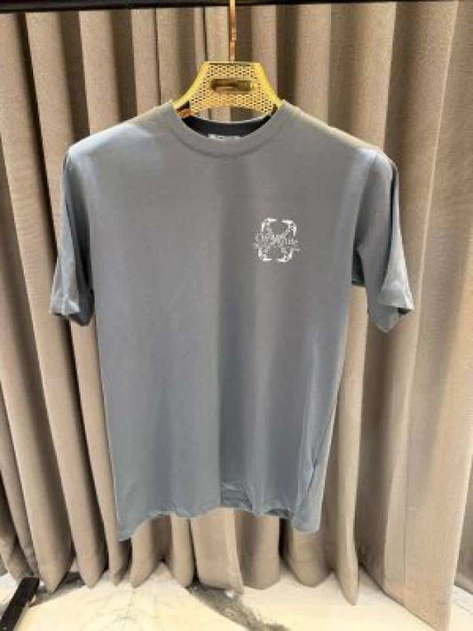 Off-white Chest Logo Round Neck T-shirt Grey