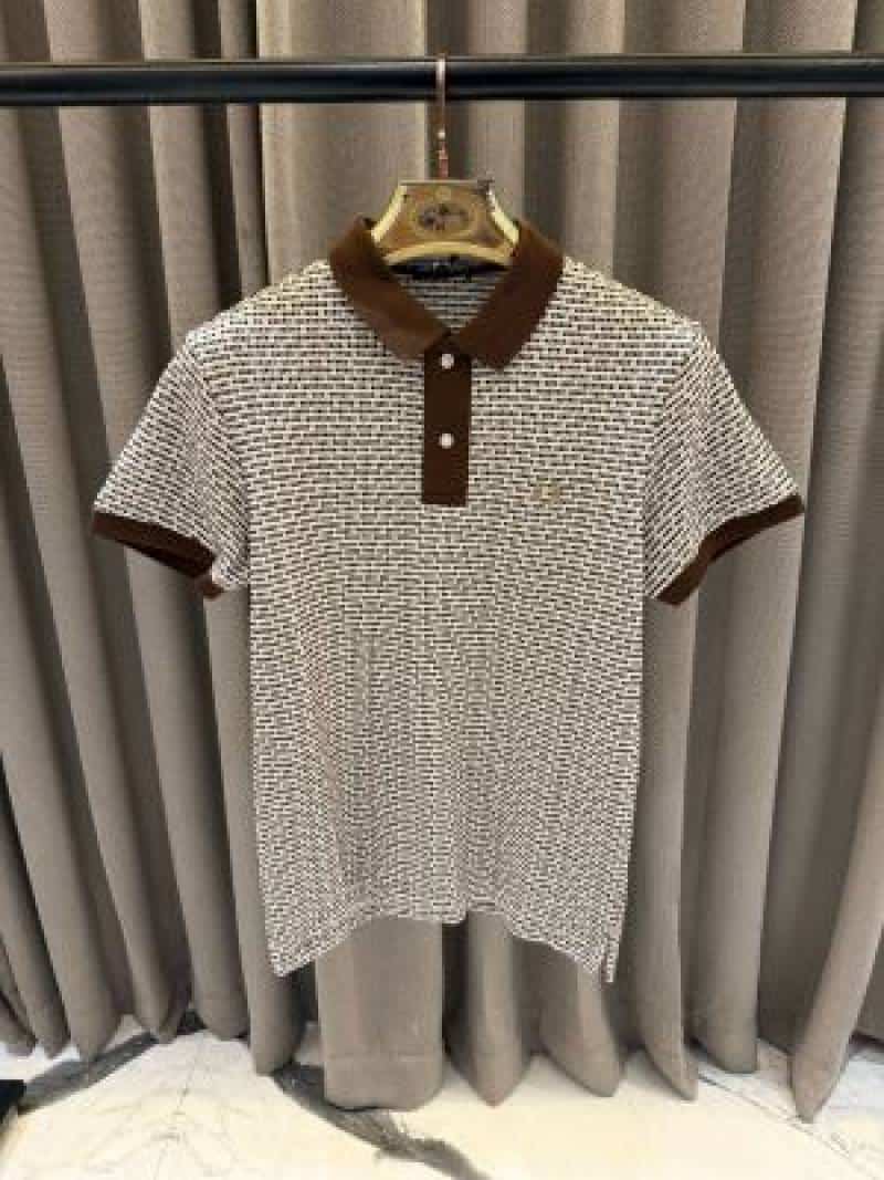 Fred Perry Chest Logo Polo Brown