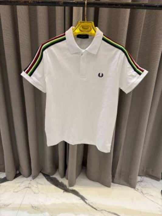 Fred Perry Chest Logo Polo T-shirt White