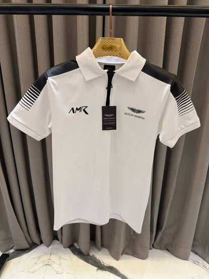 HACCKET ASTON MARTIN POLO SURPLUS WHITE