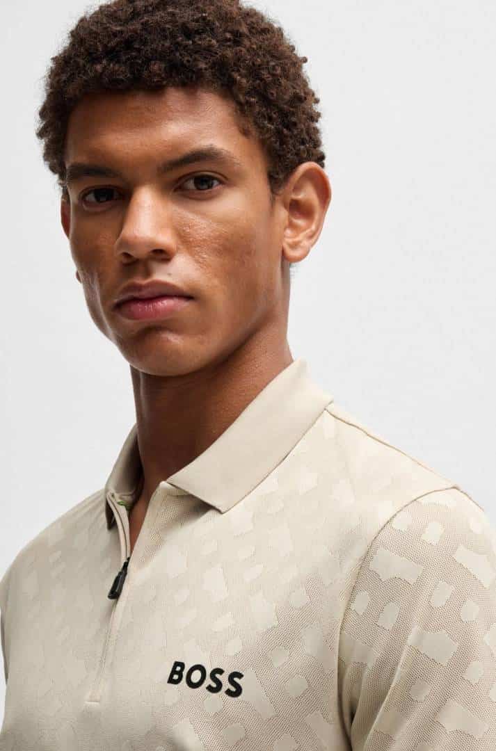 HUGGO BOOSS POLO IMPORTED BROWM