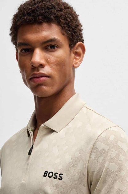 HUGGO BOOSS POLO IMPORTED BROWM