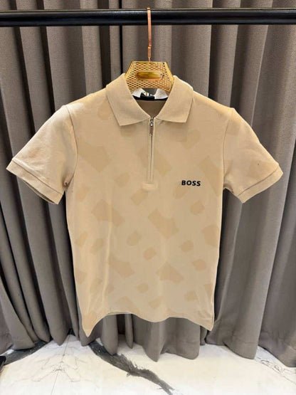 HUGGO BOOSS POLO IMPORTED BROWM