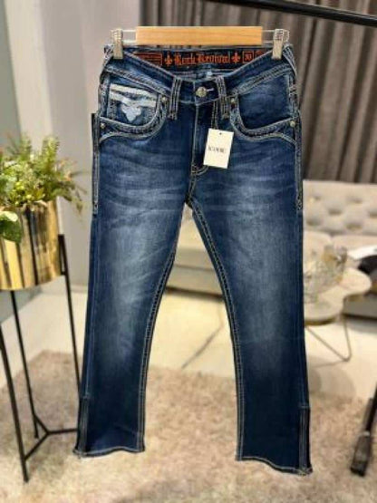 ROMAN DENIM IMPORTED BOOTCUT JEANS DENIM BLUE