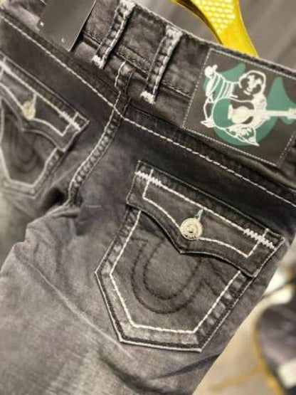 TRUE RELIGION IMPORTED JEANS 100% BOOTCUT LIGHT GREY