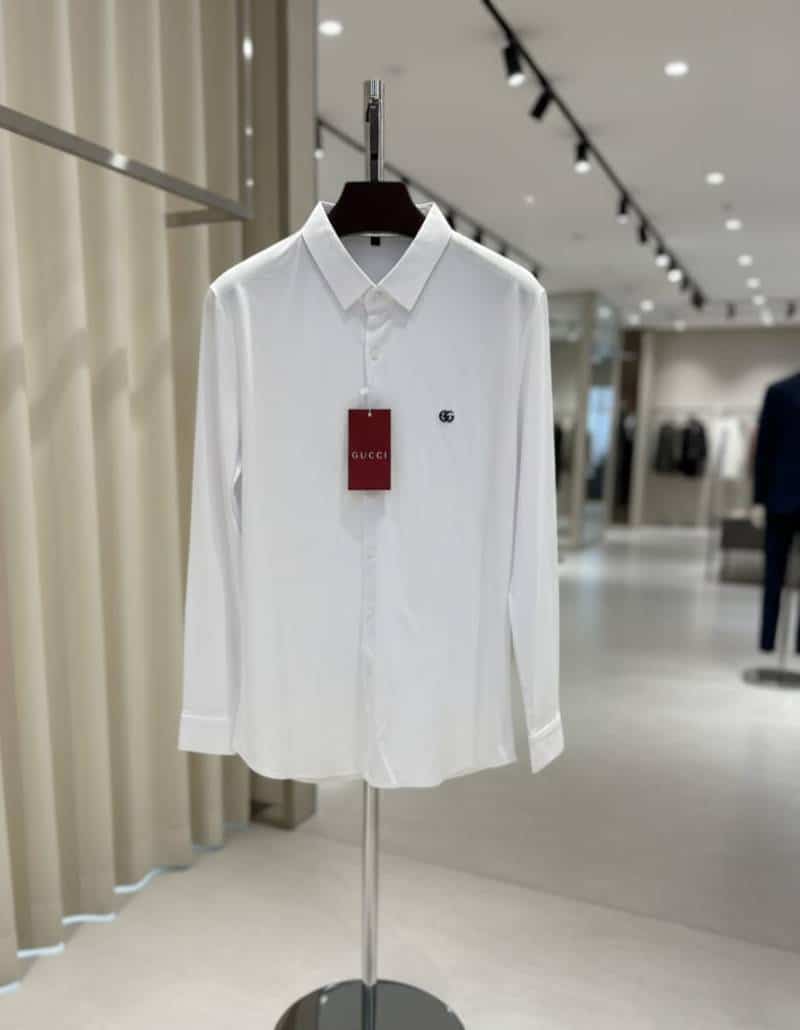 G-UCCI IMPORTED TRENDING KOREAN SHIRT WHITE