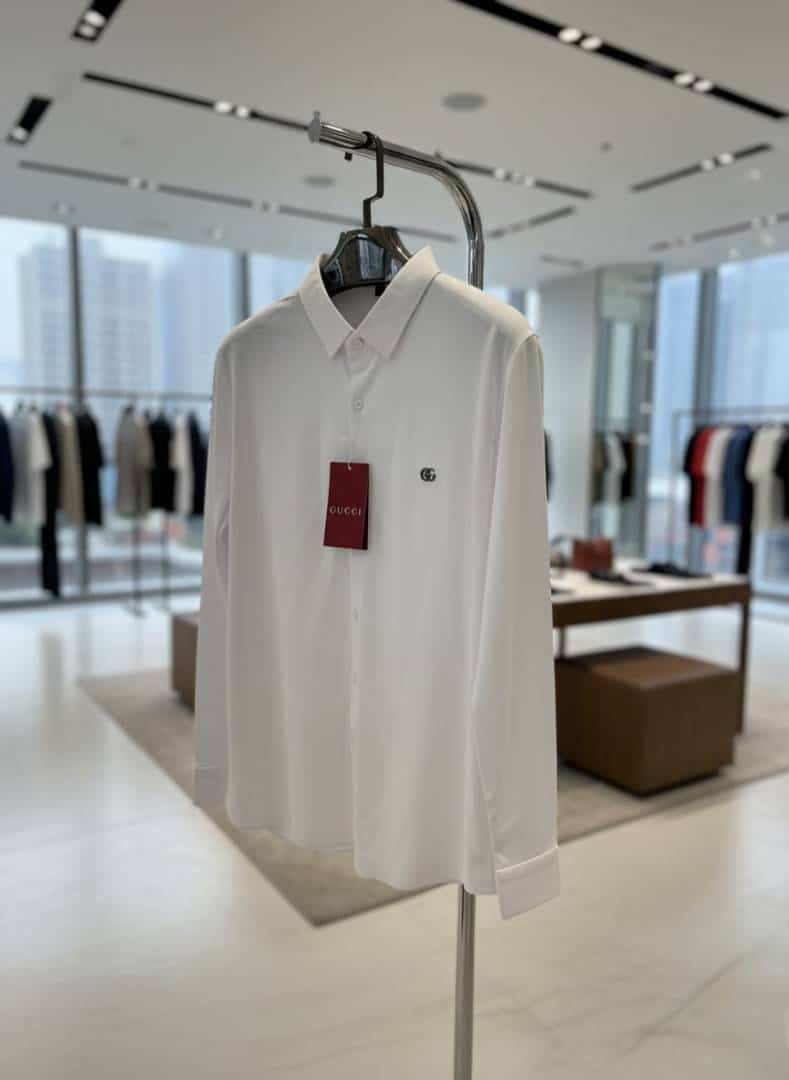 G-UCCI IMPORTED TRENDING KOREAN SHIRT WHITE