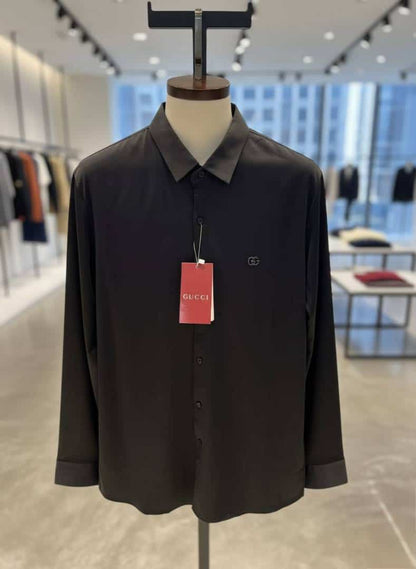 G-UCCI IMPORTED TRENDING KOREAN SHIRT BLACK
