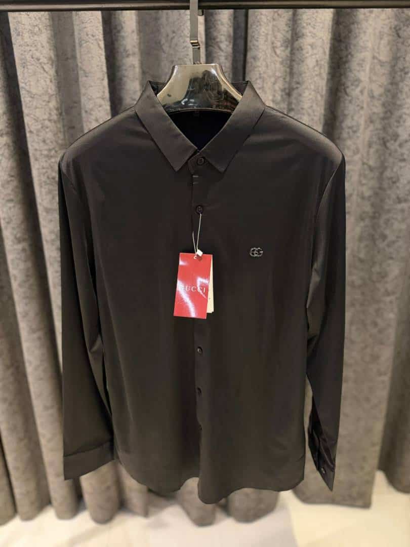 G-UCCI IMPORTED TRENDING KOREAN SHIRT BLACK