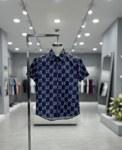 GUCCCI IMPORTED EMBOSSED POLO BLur IMPORTED