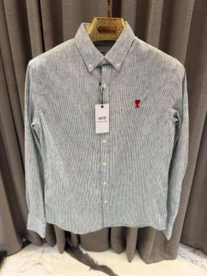 AMI PARIS IMPORTED SHIRT LIGHT GREEN