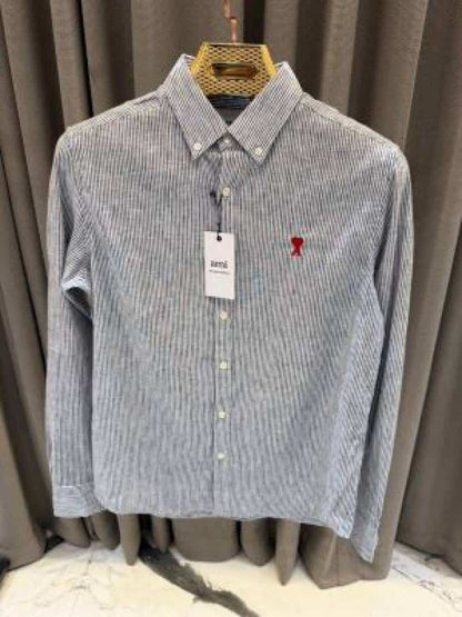 AMI PARIS IMPORTED SHIRT LIGHT BLACK