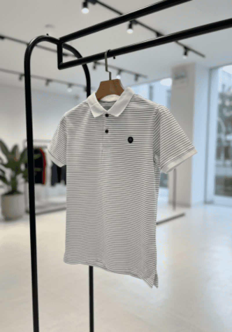 FERRAGAMO IMPORTED POLO T-SHIRT WHITE