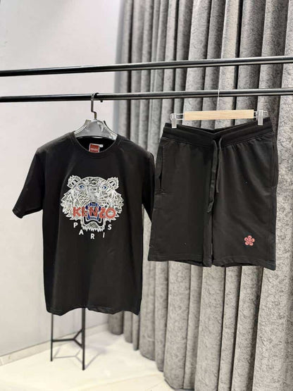 KENZO IMPORTED TRENDING COURT SET BLACK