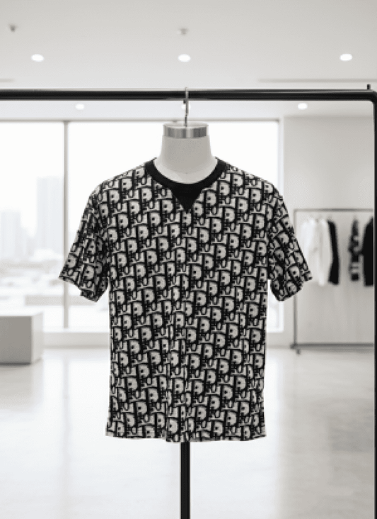 DIWALI DHAMAKA SALE RETURN NO DIO_R ROUND NECK IMPORTED T-SHIRT BLACK