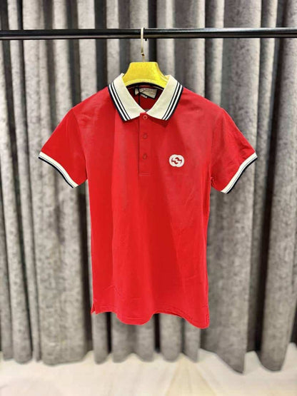 GUCC-I IMPORTED TRENDING POLO T-SHIRT RED