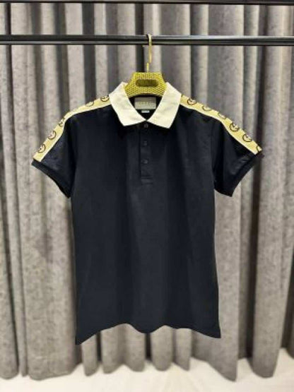 GUCC-I IMPORTED TRENDING POLO T-SHIRT BLACK