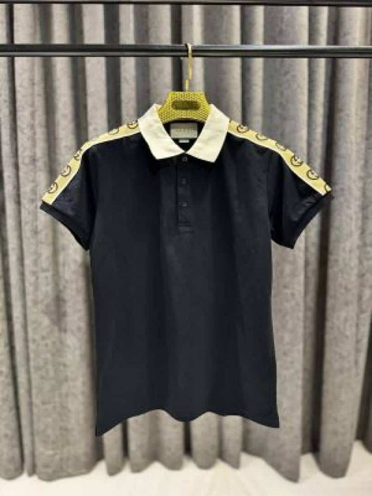 GUCC-I IMPORTED TRENDING POLO T-SHIRT BLACK