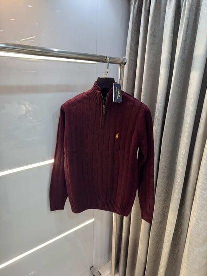 Ralph Laure n Wine Imported Knitted Pull Over