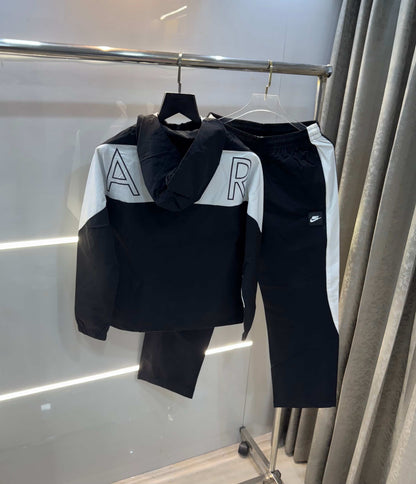 Nik e Black Back Print Imported Tracksuit