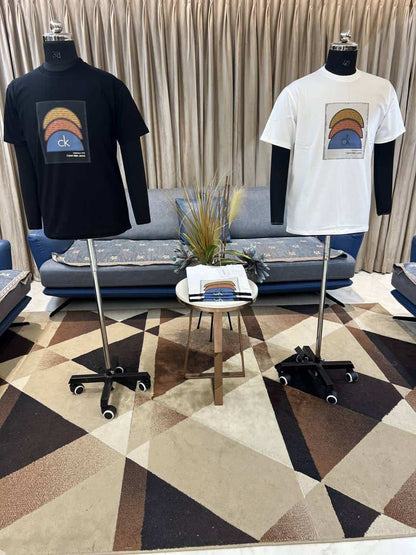 CALVIN KLEI_N WHITE COLOUR PREMIUM ROUND NECK TSHIRT