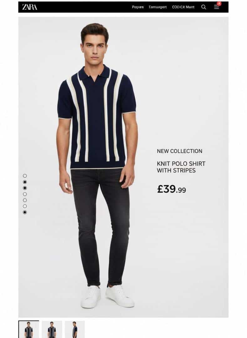 ZAR_A KNITTED POLO T SHIRTS IN PREMIUM NAVY BLUE COLOUR