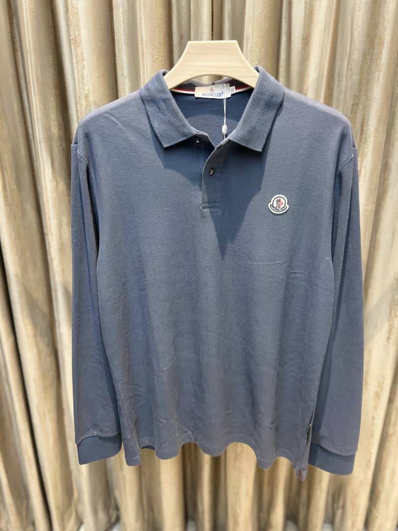 MONCLE_R BLUE FULL SLEEVES IMPORTED TSHIRT AVAILABLE IN ULTRA PREMIUM QUALITY