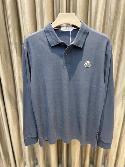 MONCLE_R BLUE FULL SLEEVES IMPORTED TSHIRT AVAILABLE IN ULTRA PREMIUM QUALITY