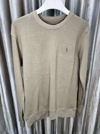 POLO RALPH LAURE_N BEIGE SWEATSHIRT AVAILABLE IN CREWNECK WITH A STICHED LOGO