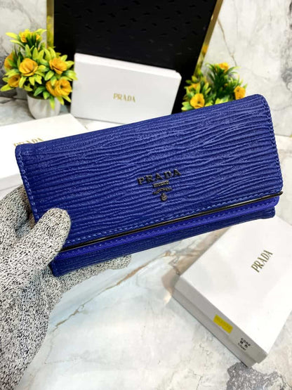 PRAD_A 3 Fold double compartment Clutch wallet 627