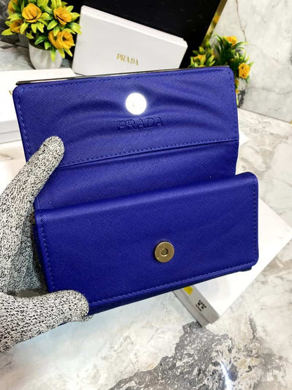 PRAD_A 3 Fold double compartment Clutch wallet 627