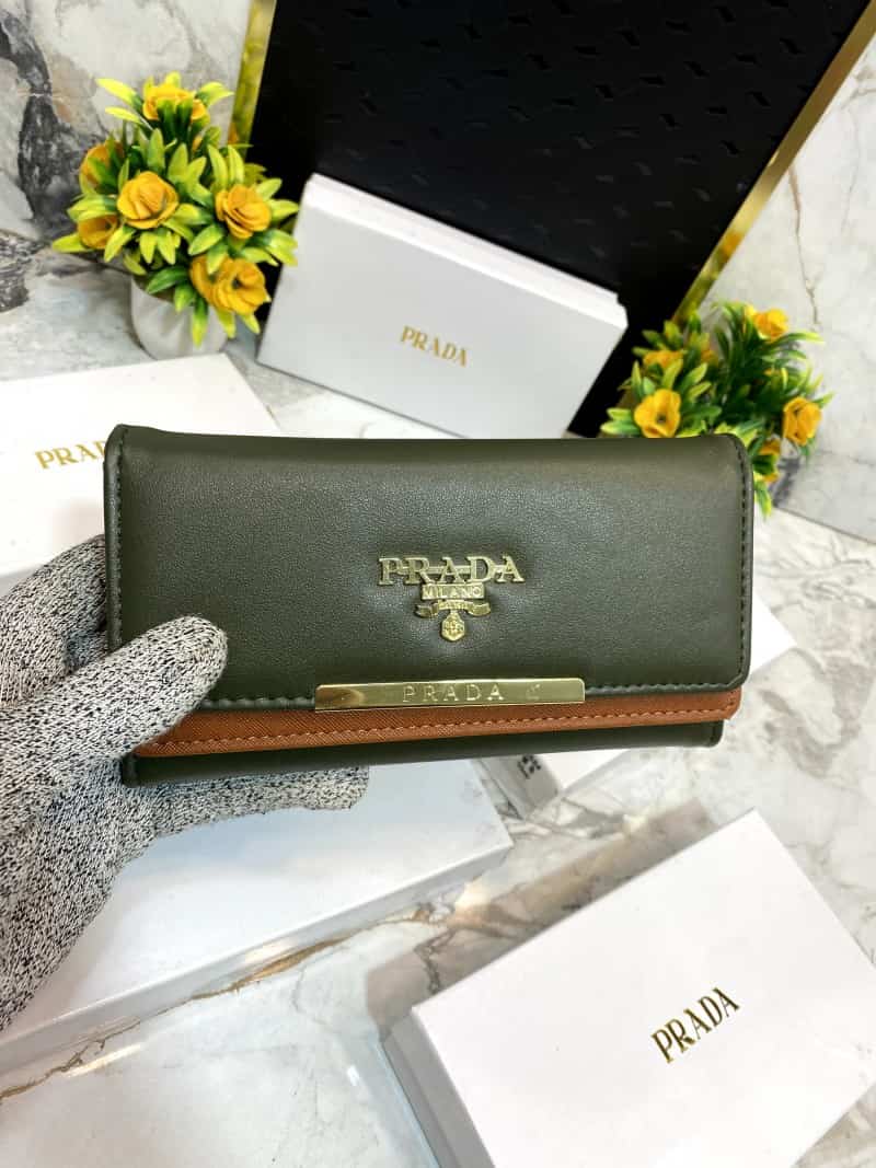 PRAD_A 3 Fold double compartment Clutch wallet 630