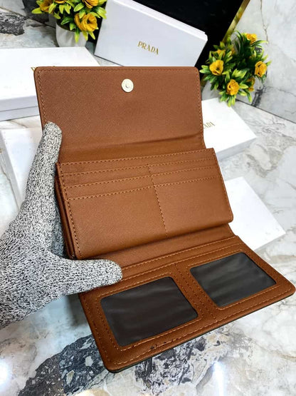 PRAD_A 3 Fold double compartment Clutch wallet 630