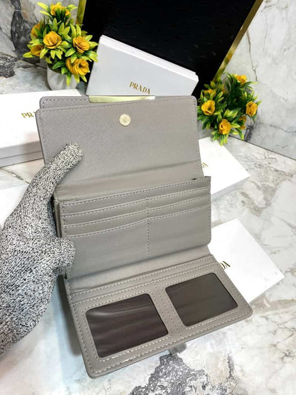 PRAD_A 3 Fold double compartment Clutch wallet 632