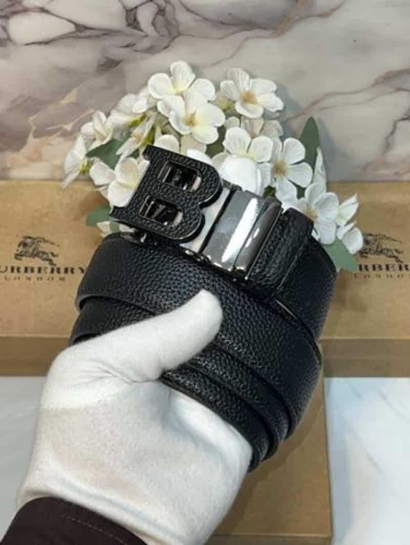 BB BURbERRY PREMIUM QUALITY IMPORTED AUTOLOCK BELT WITH OG BO-X BB-607