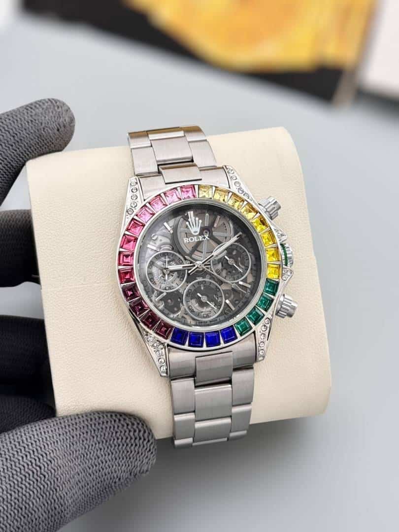 Role....x. Oyster Perpetual Daytona Silver Rainbow