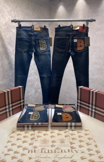 London england embroidery pocket print imported denim with premium box packing 277