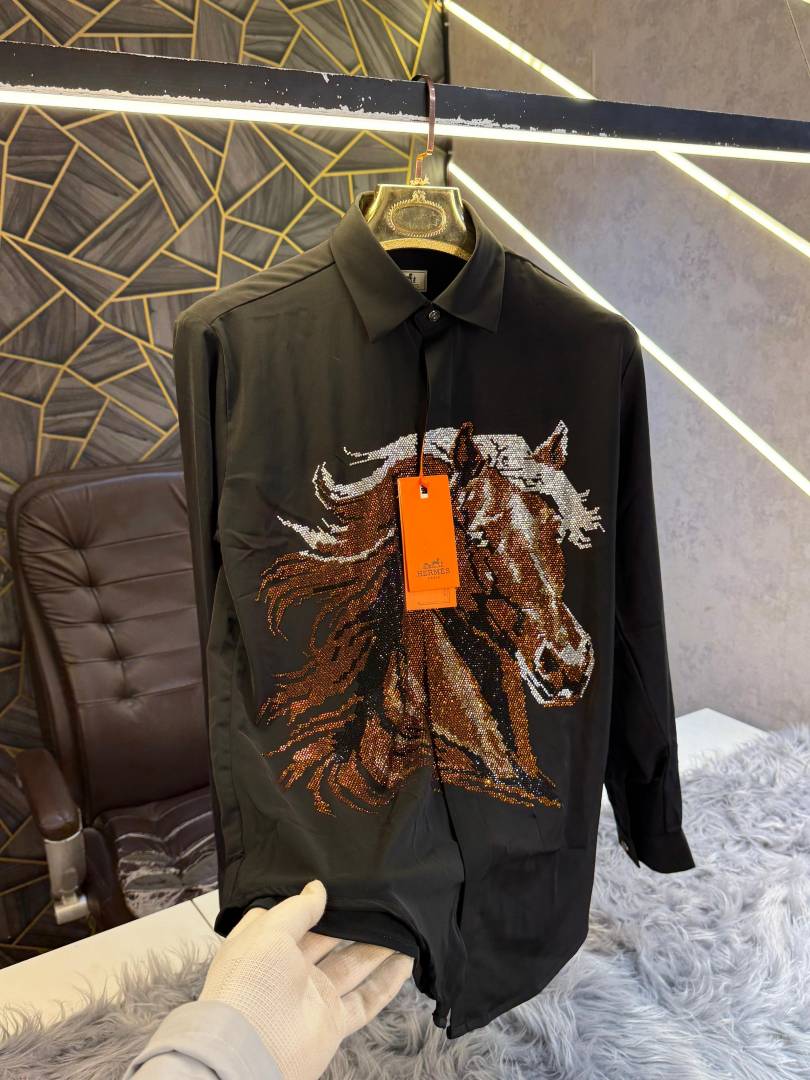 Hermes Black Dimond Work Premium Imported Shirt (1969)
