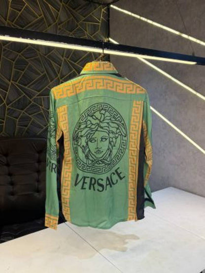 VERSACE PRINTED PREMIUM IMPORTED SHIRT WITH BRAND POLLY BAG (1744)