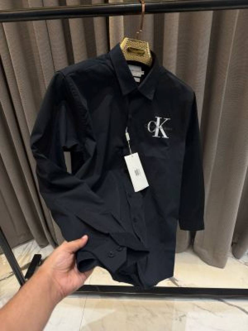 CALVIN_KLEIN_BLACK_MONOGRAM_PRINT_PREMIUM_SHIRT_(1727)