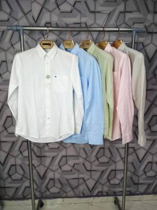 Lacoste_Grey_Pocket_Embroidery_Logo_Premium_Oxford_Shirt_(1787)